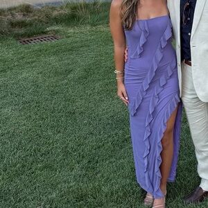 Hello Molly Lilac Mini Dress